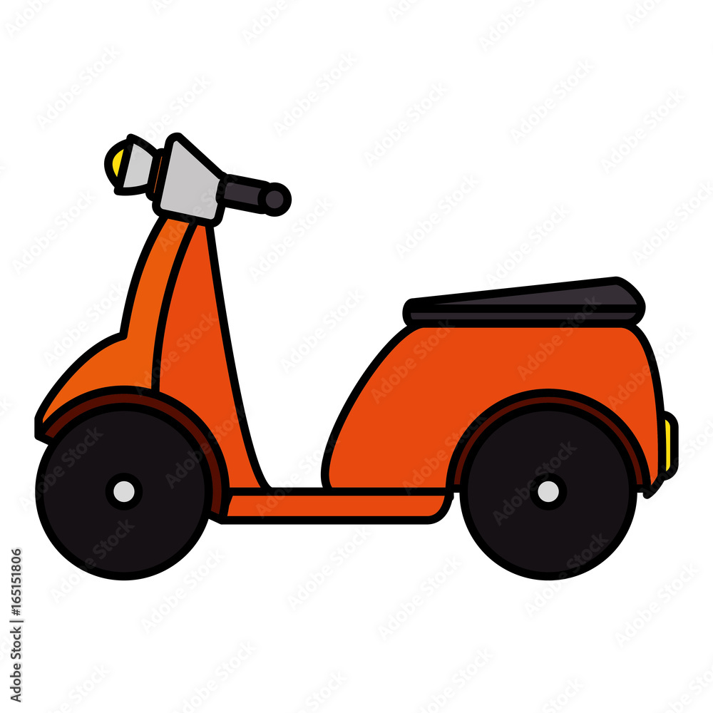 scooter bike isolated icon vector illustration design scooter bike isolated icon vector illustration design
