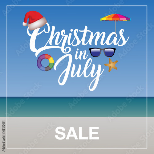 Christmas in July Sale marketing template