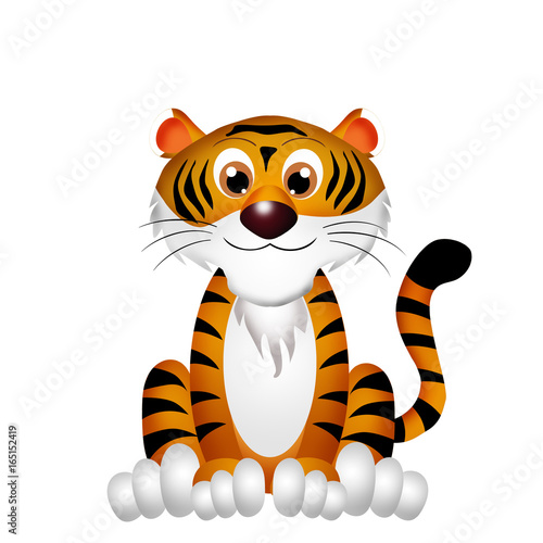 Fototapeta Naklejka Na Ścianę i Meble -  icon of tiger