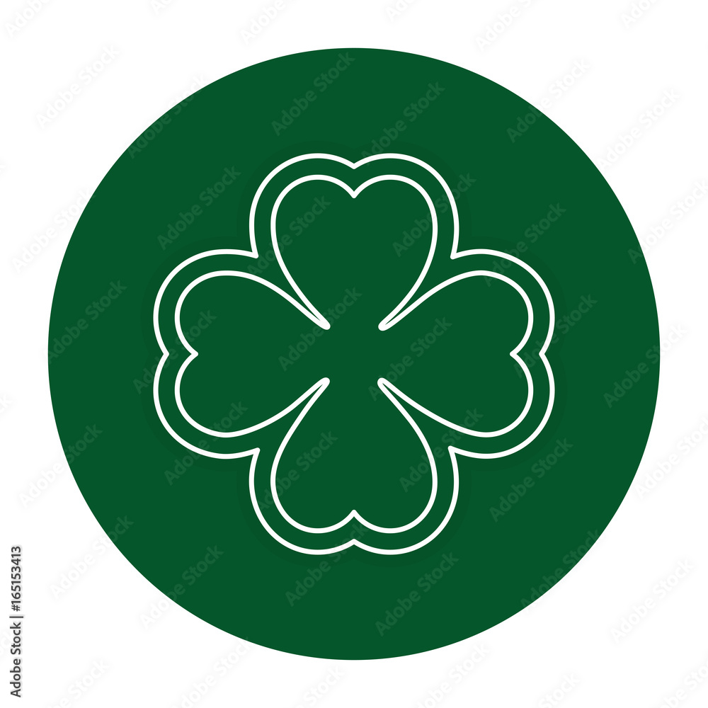 saint patrick clover icon vector illustration design saint patrick clover icon vector illustration design