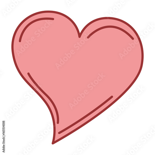 heart love card icon vector illustration design