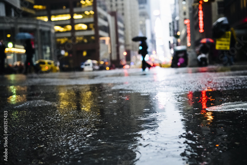 Raining in Manhattan, New York City