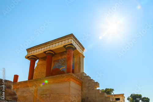 Ruins of the Knossos Palace at Crete, Greece