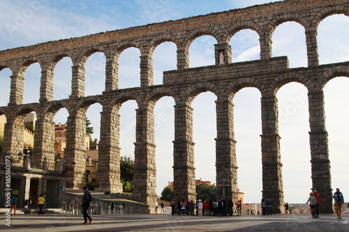 An aqueduct in Segovia, Spain