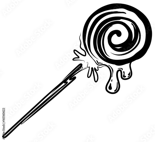 Lollipop Candy Stencil