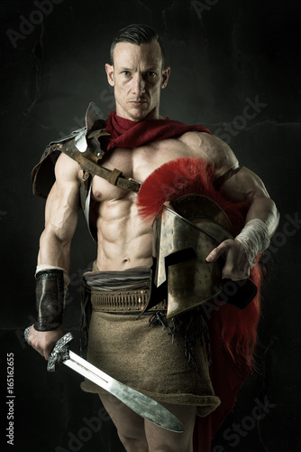 Obraz na płótnie Ancient soldier or Gladiator