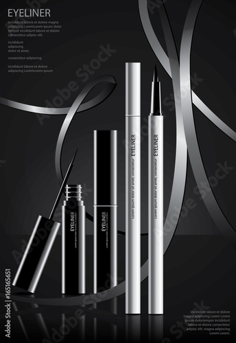 Poster Cosmetic Eyeliner with Packaging