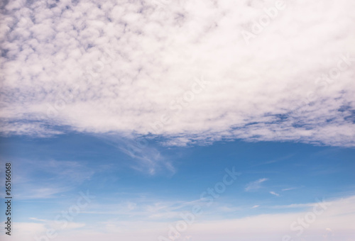the blue sky with clouds background for illusion