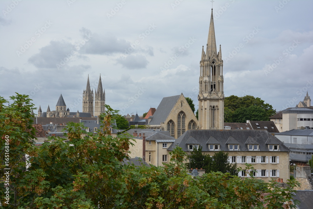 Caen depuis les remparts du château Caen depuis les remparts du château