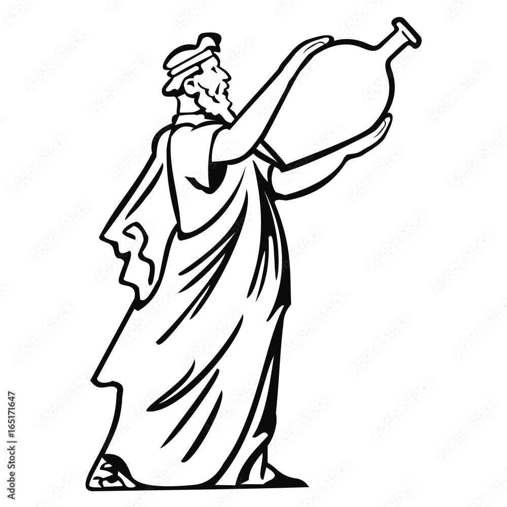 Fototapeta premium god of wine