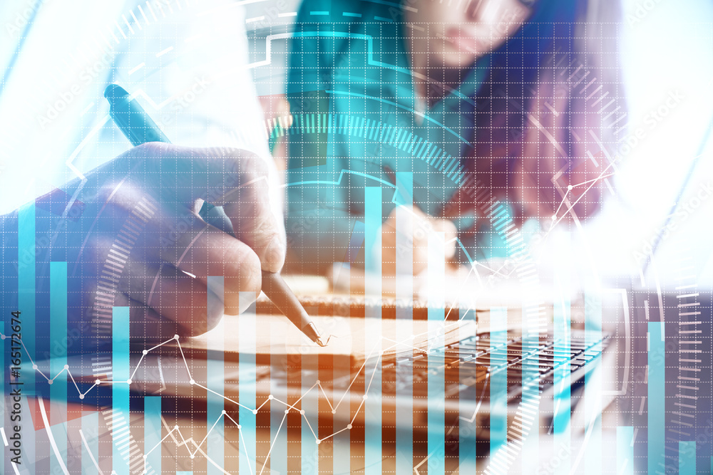 Accounting and analytics concept Accounting and analytics concept