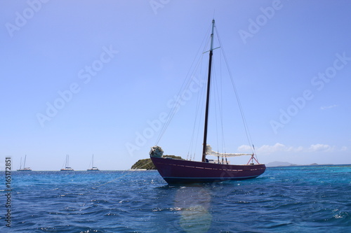 bateau caraïbes plage îles grenadines