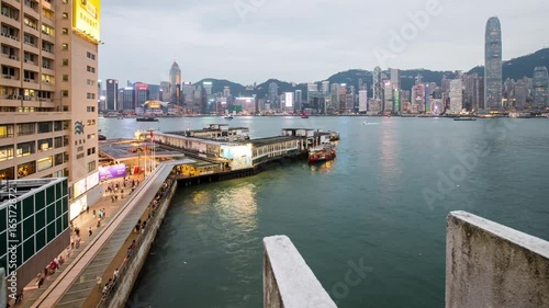 Wallpaper Mural Tsim Sha Tsui,  Hong Kong, 26 May 2017 -:Hong Kong harbor view during sunset Torontodigital.ca