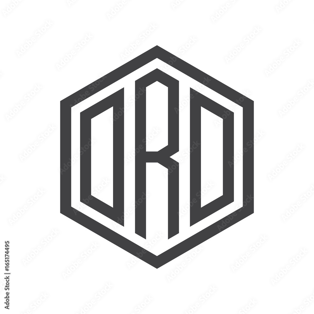 three-letter initials hexagon logo black three-letter initials hexagon logo black