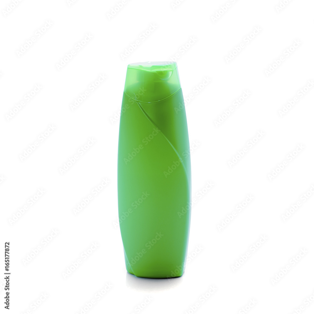 bottle plastic green isolated on white background bottle plastic green isolated on white background