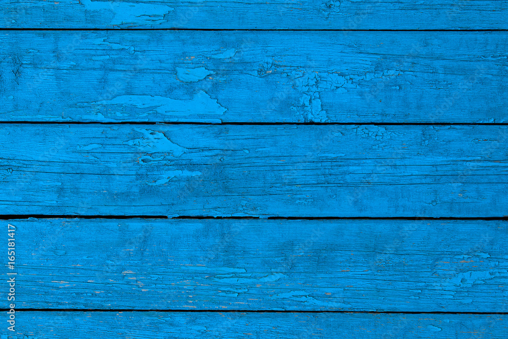 Obraz premium Blue wooden background