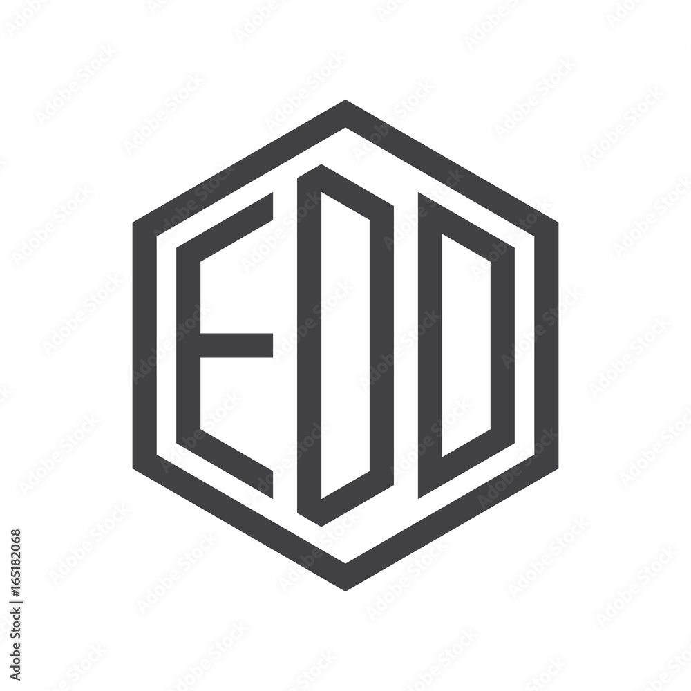 three-letter initials hexagon logo black three-letter initials hexagon logo black