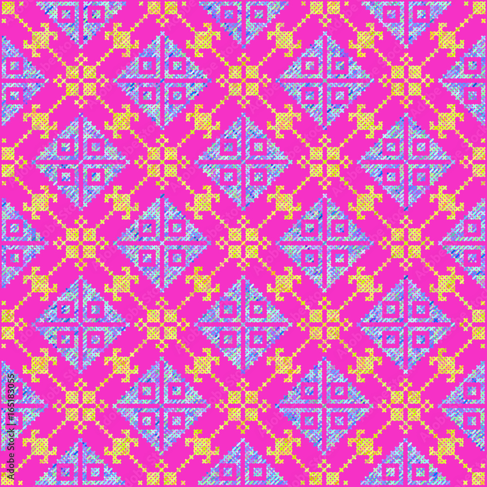 Background of the Cross. Geometric Ornaments. Vector Illustration. Background of the Cross. Geometric Ornaments. Vector Illustration.