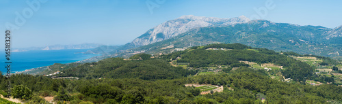 Panoramic View over the Island of Samos
