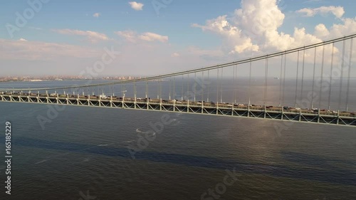 Wallpaper Mural Aerial panoramic motion video Verrazano Bridge New york Torontodigital.ca