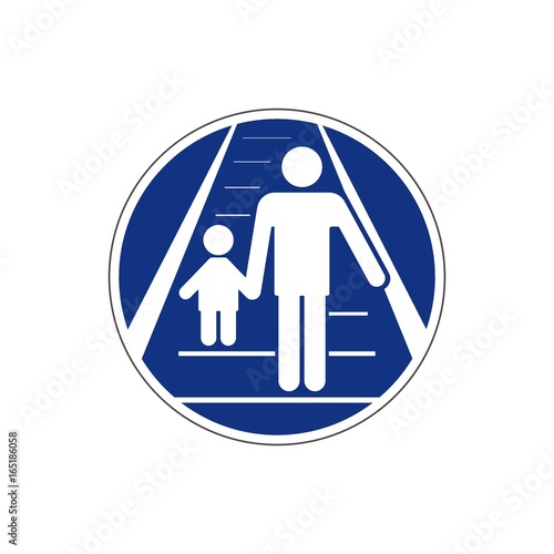 VECTOR. Escalator sign icons on white background. For safe work. For any use. Warns.