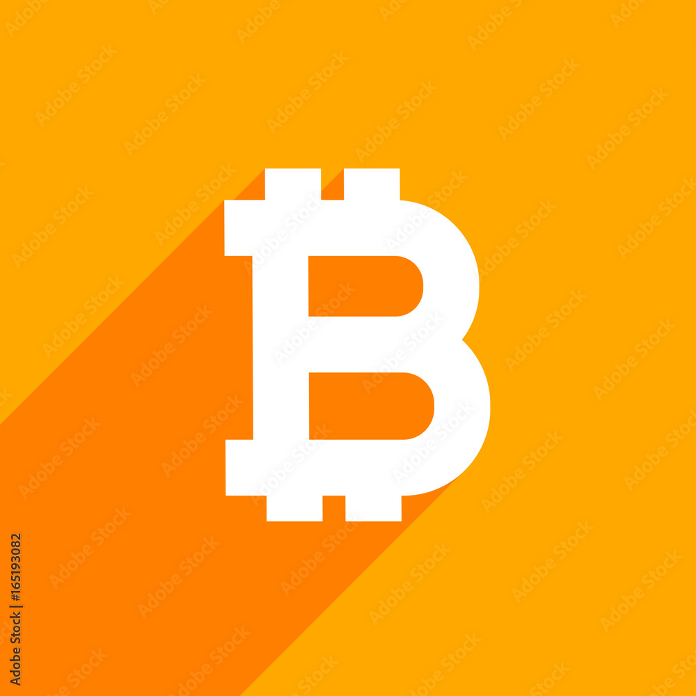 bitcoin symbol on orange background bitcoin symbol on orange background