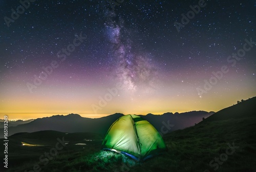 Obraz na płótnie Under the Milky Way w salonie