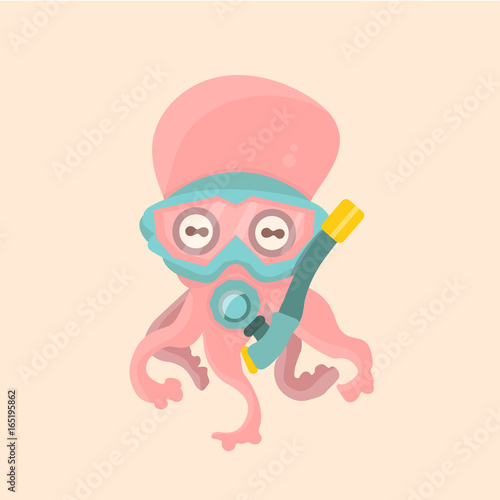 Cute octopus cartoon. © musicphone1