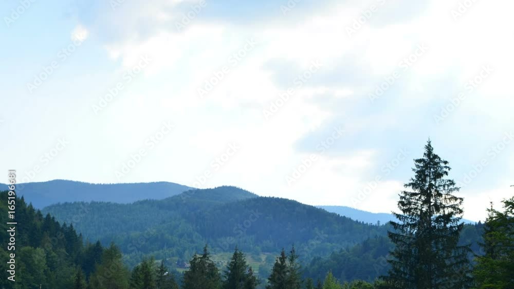 Mountains and clouds. Shooting of Timelapse. Mountains and clouds. Shooting of Timelapse.