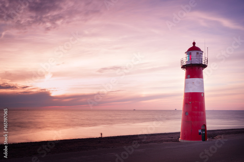 Lighthouse and Fisherman