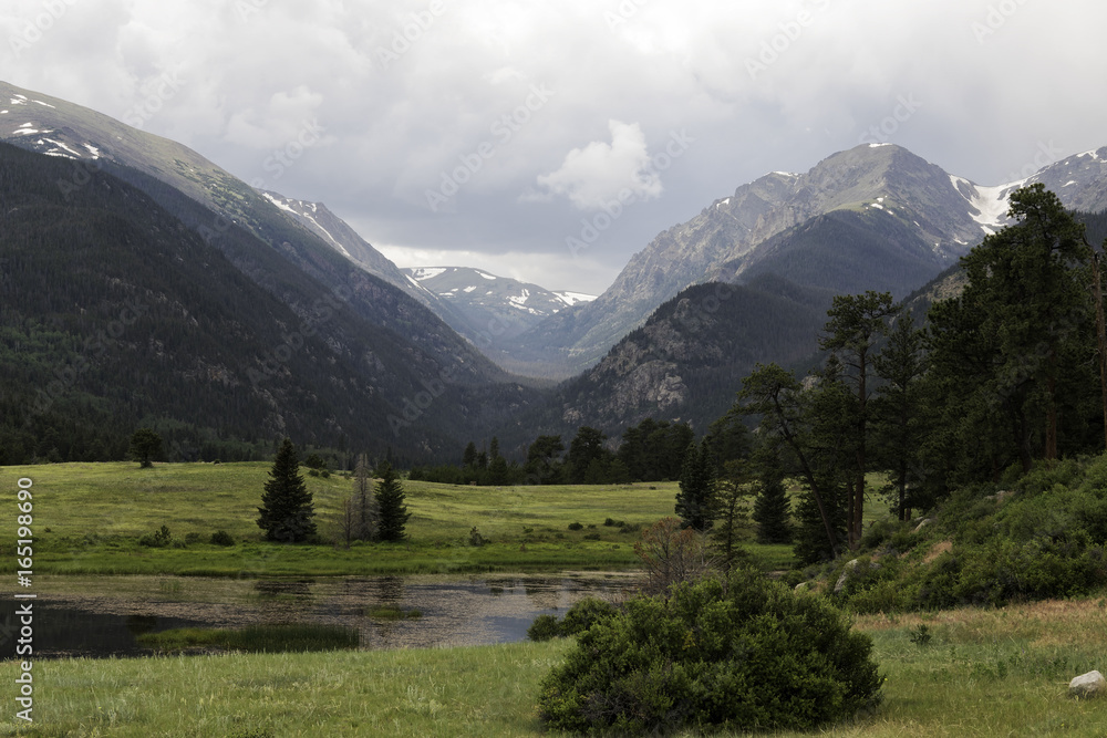 Valley in the Rocky Mountains of Colorado