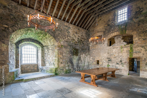 Indoor view in Blackness Castle  near the omonimous village in the council area of Falkirk  Scotland.