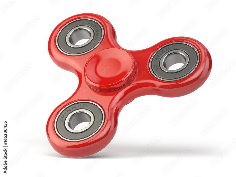 Fidget finger spinner stress, anxiety relief toy isolated on white backround. Fidget finger spinner stress, anxiety relief toy isolated on white backround.