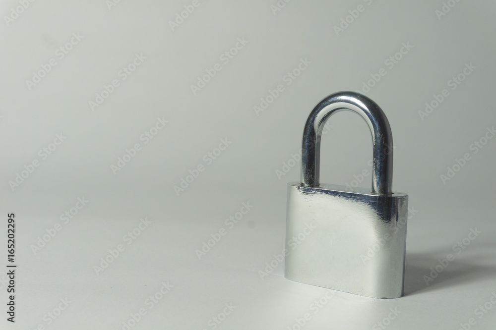 Fototapeta premium Padlock in white background