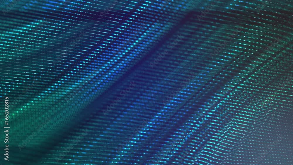 Blinking flowing blue-green dotted background. Modern design for different projects. Computer generated 4K loop video. Blinking flowing blue-green dotted background. Modern design for different projects. Computer generated 4K loop video.