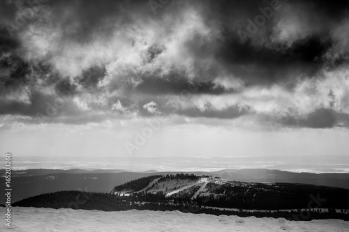Harz Brocken Winter Schnee Berg Kalt