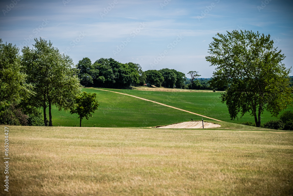 Green, English Golf course view