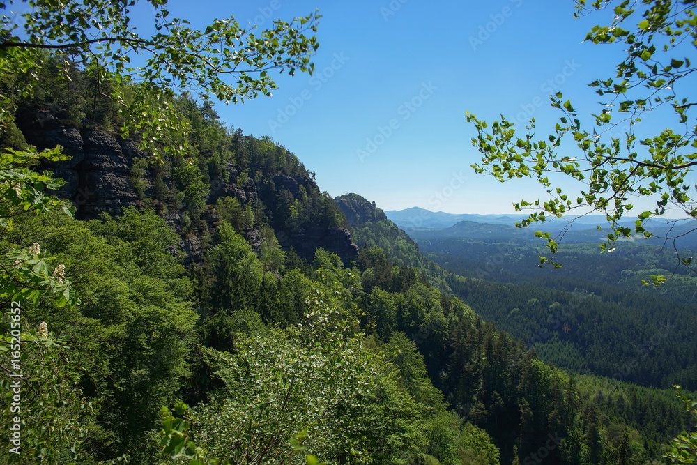 Obraz premium Sächsische Schweiz 2017 Wandern Berge Natur
