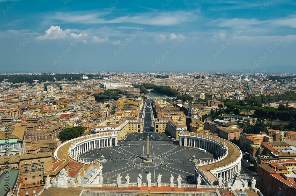 View above St. Peter's Square - Rome, Italy