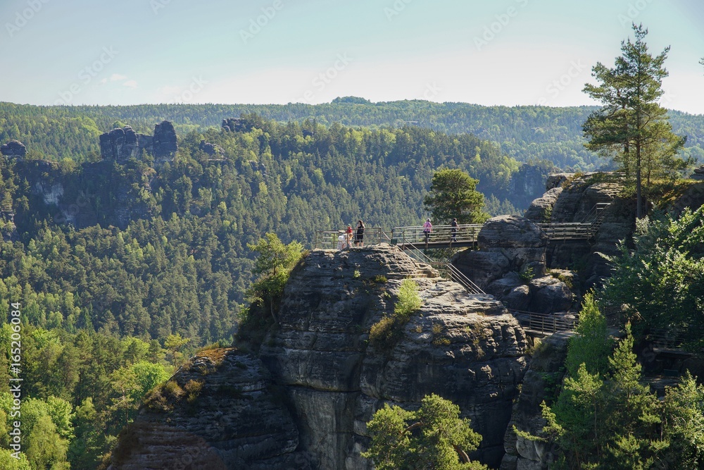 Obraz premium Sächsische Schweiz 2017 Wandern Berge Natur