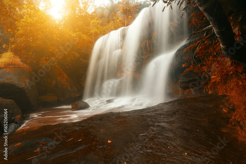 Thailand Wiman Thip waterfall amazing of Phu Lang Ka Bung Kan