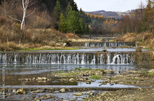 Szczawnik river in Muszyna. Voivodeship Lesser Poland. Poland photo