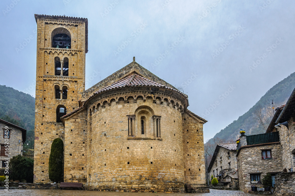 Romanesque church in Beget, Spain