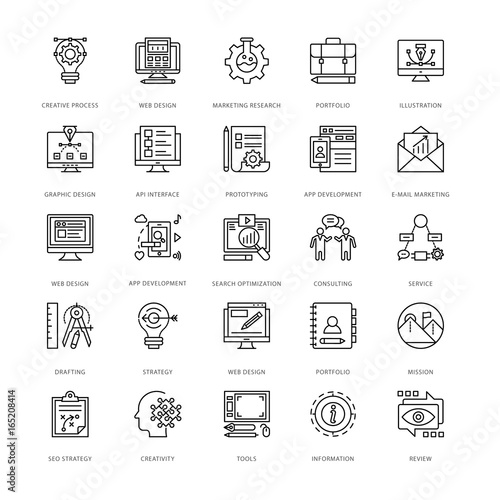 Web Design and Development Vector Icons 1 photo