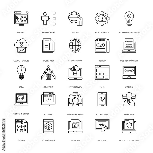 Web Design and Development Vector Icons 3