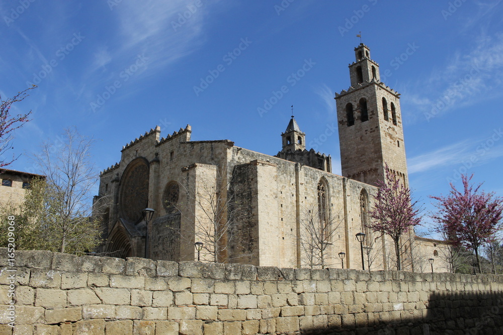 Sant Cugat (Barcelona, Spain) Monastery Side View