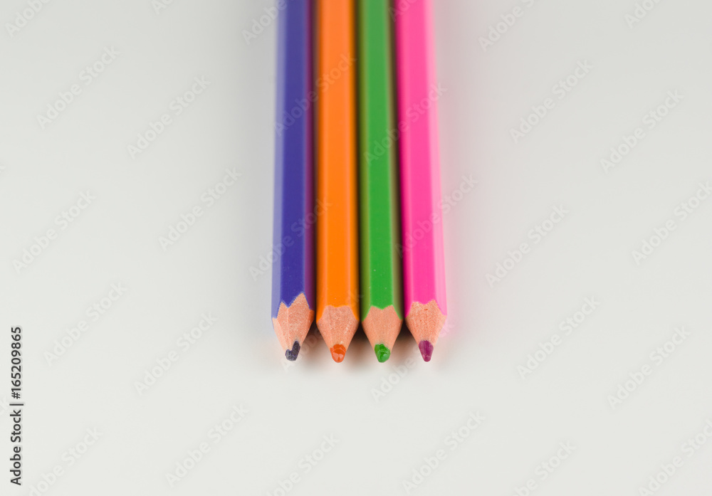 Several pencils of different colors Several pencils of different colors