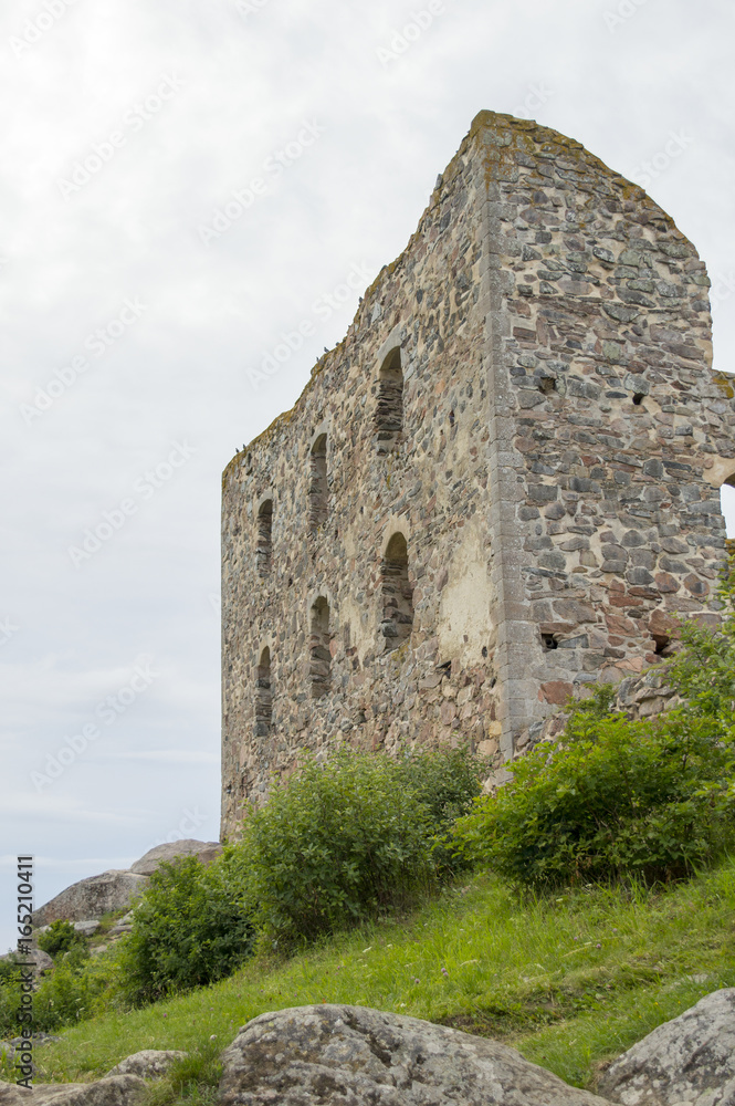 The ruins of Brahehus Castle.