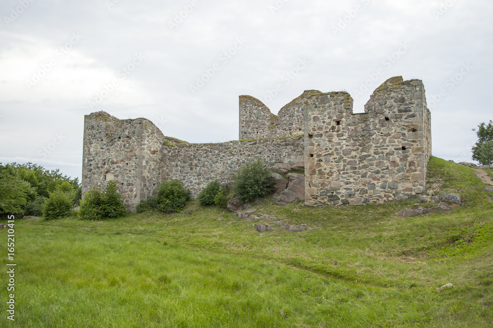 The ruins of Brahehus Castle. Sweden