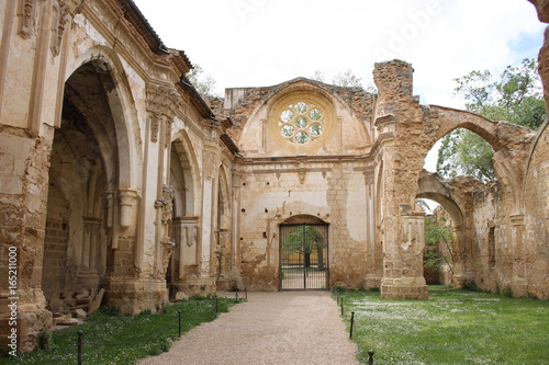 Ruins Landscape Monasterio de Piedra (Nuevalos, Zaragoza, Spain)